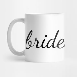 Bridesmaid Black Cursive Mug